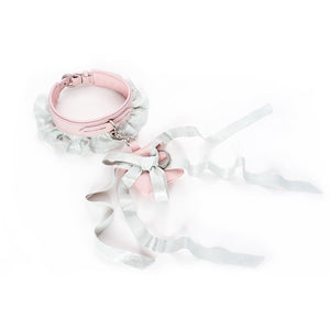 "GIGI" Wedding Dog Collar with a silver touch of sparkle
